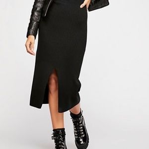 Free People Skyline Midi Sweater Skirt